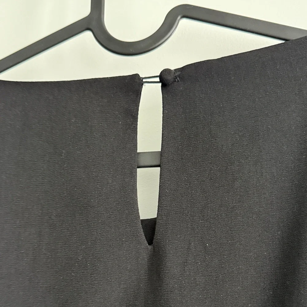 Black Ruffle Mini Dress - Picture 5 of 8